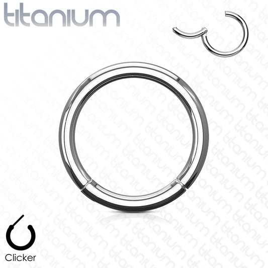 Titanium Hinged Nose Ring- F18