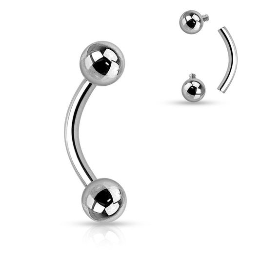 Surgical Steel Internally Threaded Curved Bar