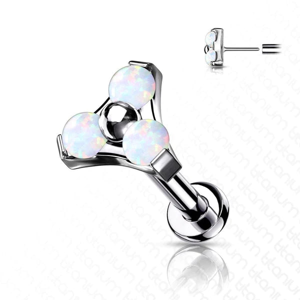Tri Opal Labret- C8
