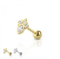 Tiara CZ - Ball Back Stud- D13
