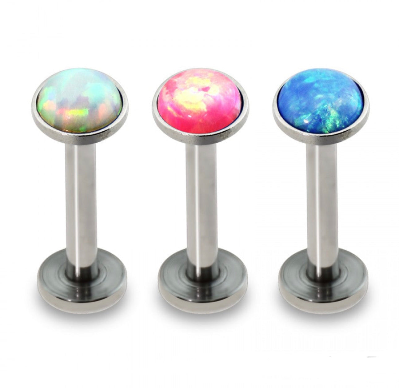 Flat Opal Sphere - Labret- H3