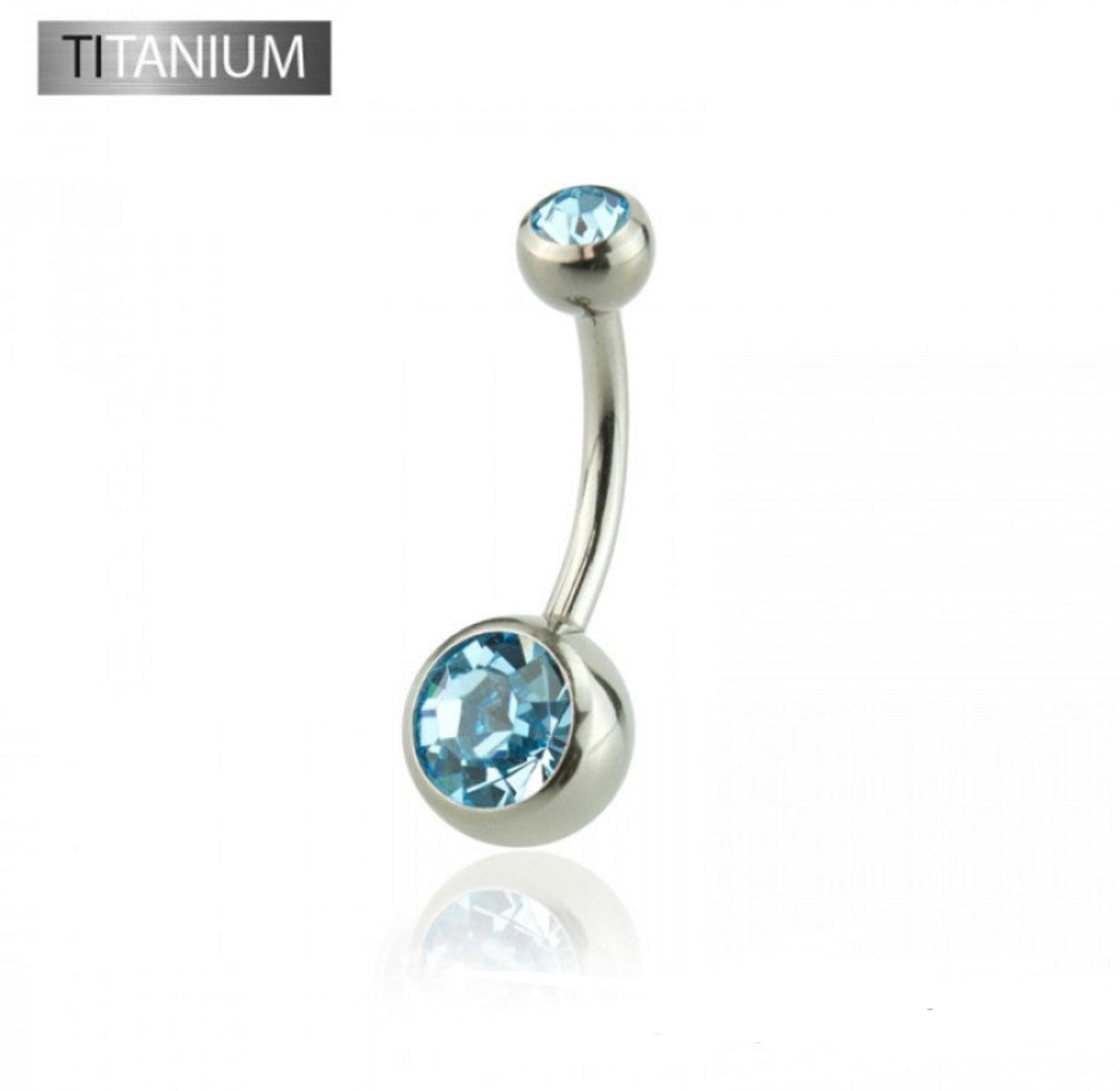 Titanium Aqua - Belly Bar- G5 – Charm ltd