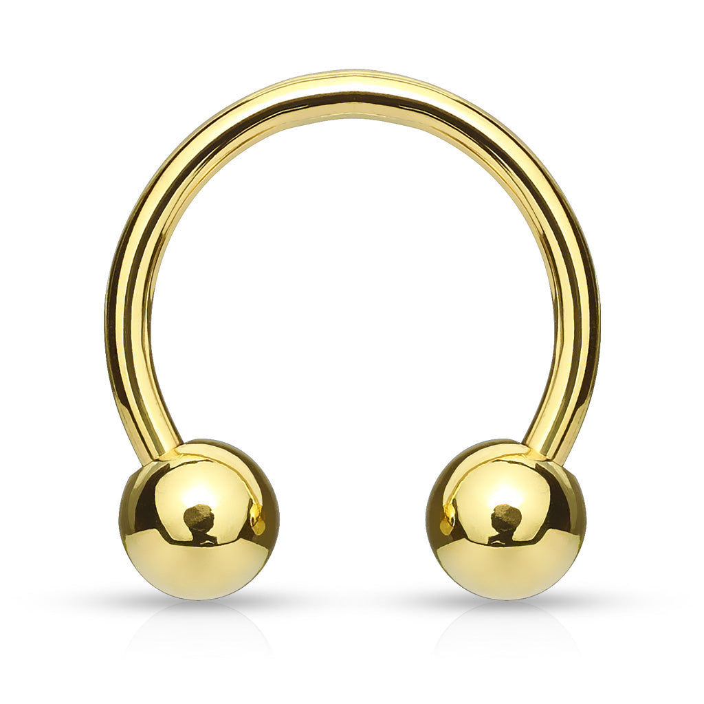 Surgical Steel Horseshoe - Gold