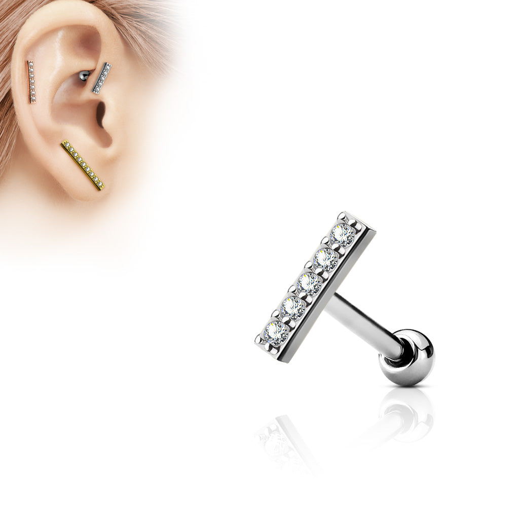 CZ Ball Back Stud- E6