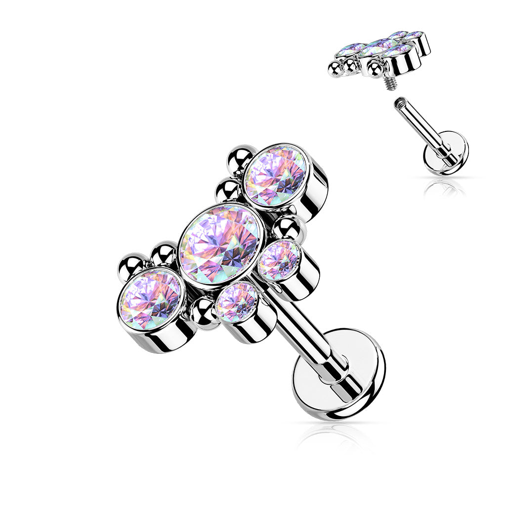 CZ Cluster Labret- D10