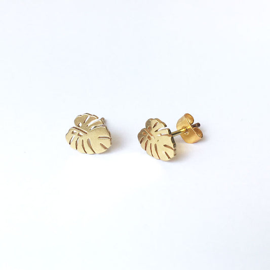 Gold Leaf Earrings- O3
