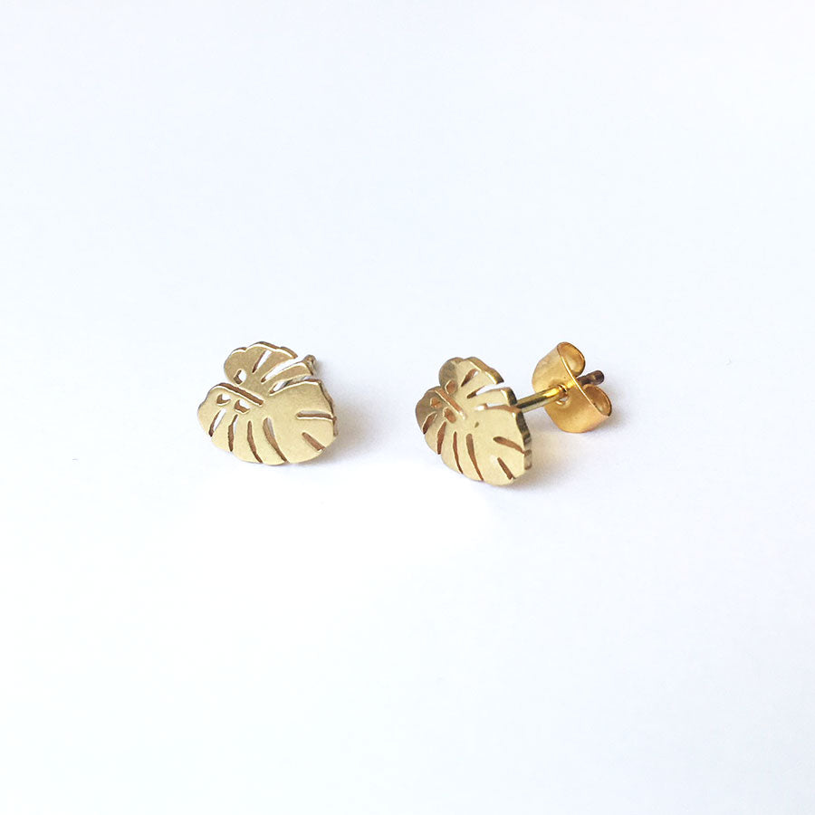 Gold Leaf Earrings (pair) - G6