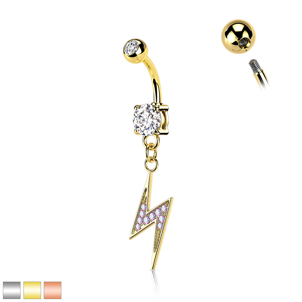 Lightning Bolt Belly Bar - H10