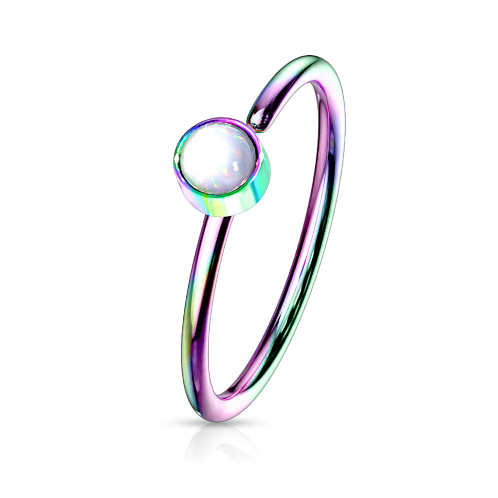 Illuminating Stone Nose Ring- A1