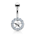 Circle Star Belly Bar - G17