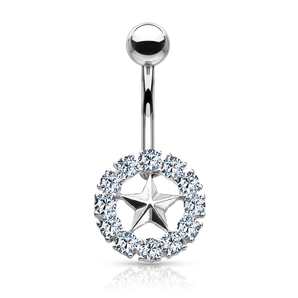 Circle Star Belly Bar - G17
