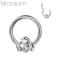 Hinged Ring With Front Facing Bee- F10