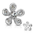 Paved CZ Flower - Internal Thread- C12