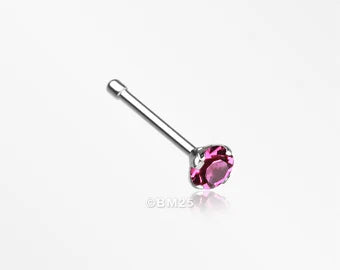 Sterling Silver Nose Pin Studs (Various Color Options)- A5
