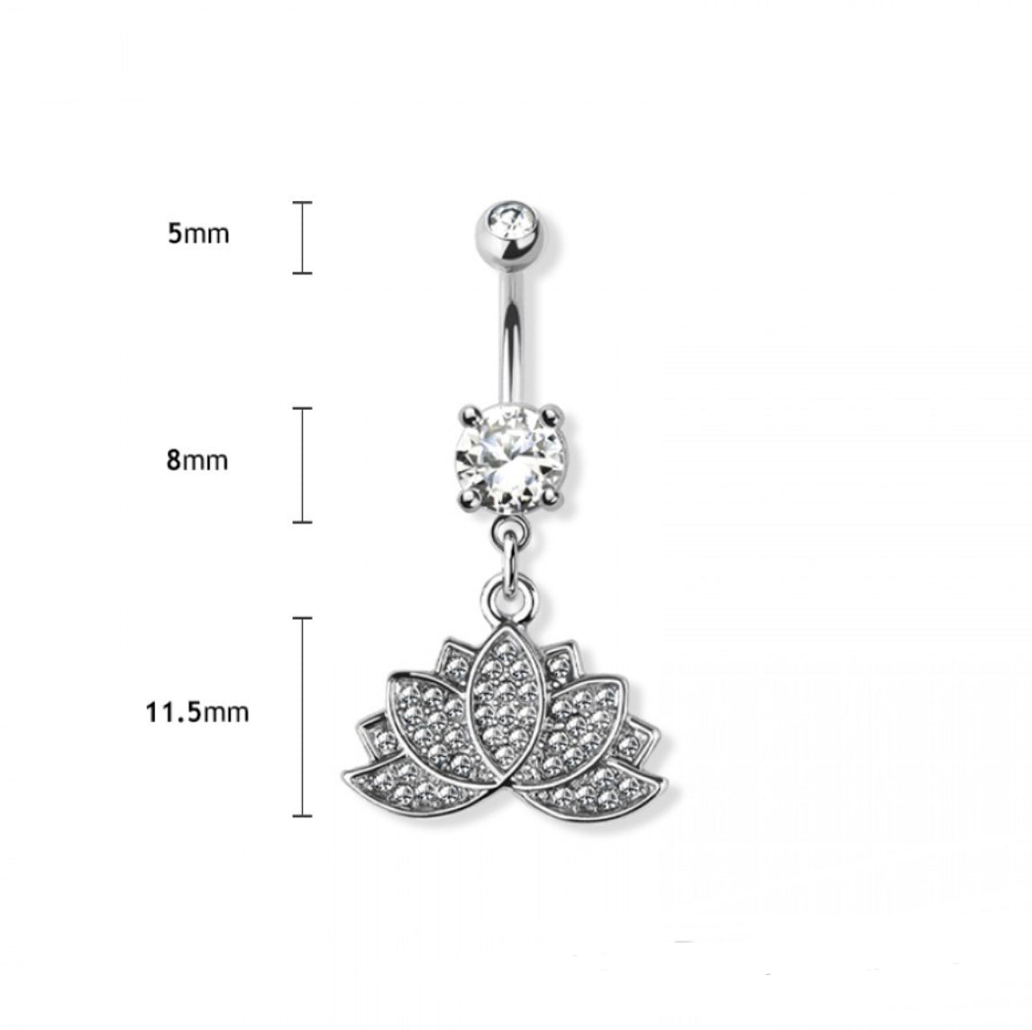 Quartz Lotus - Belly Bar - H13