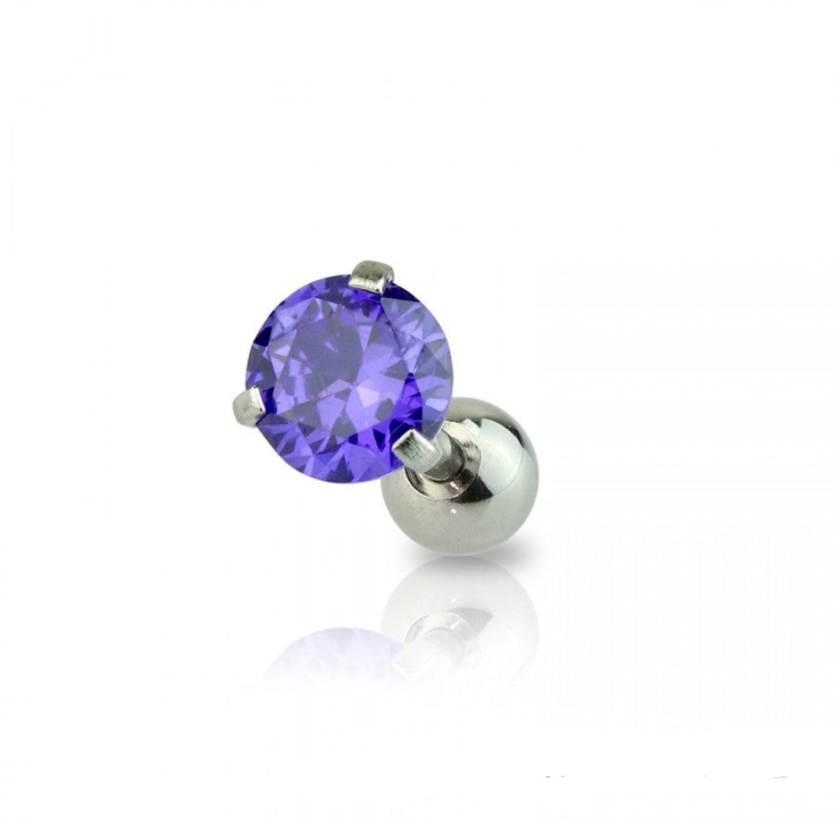 CZ Ball Back Stud- F1