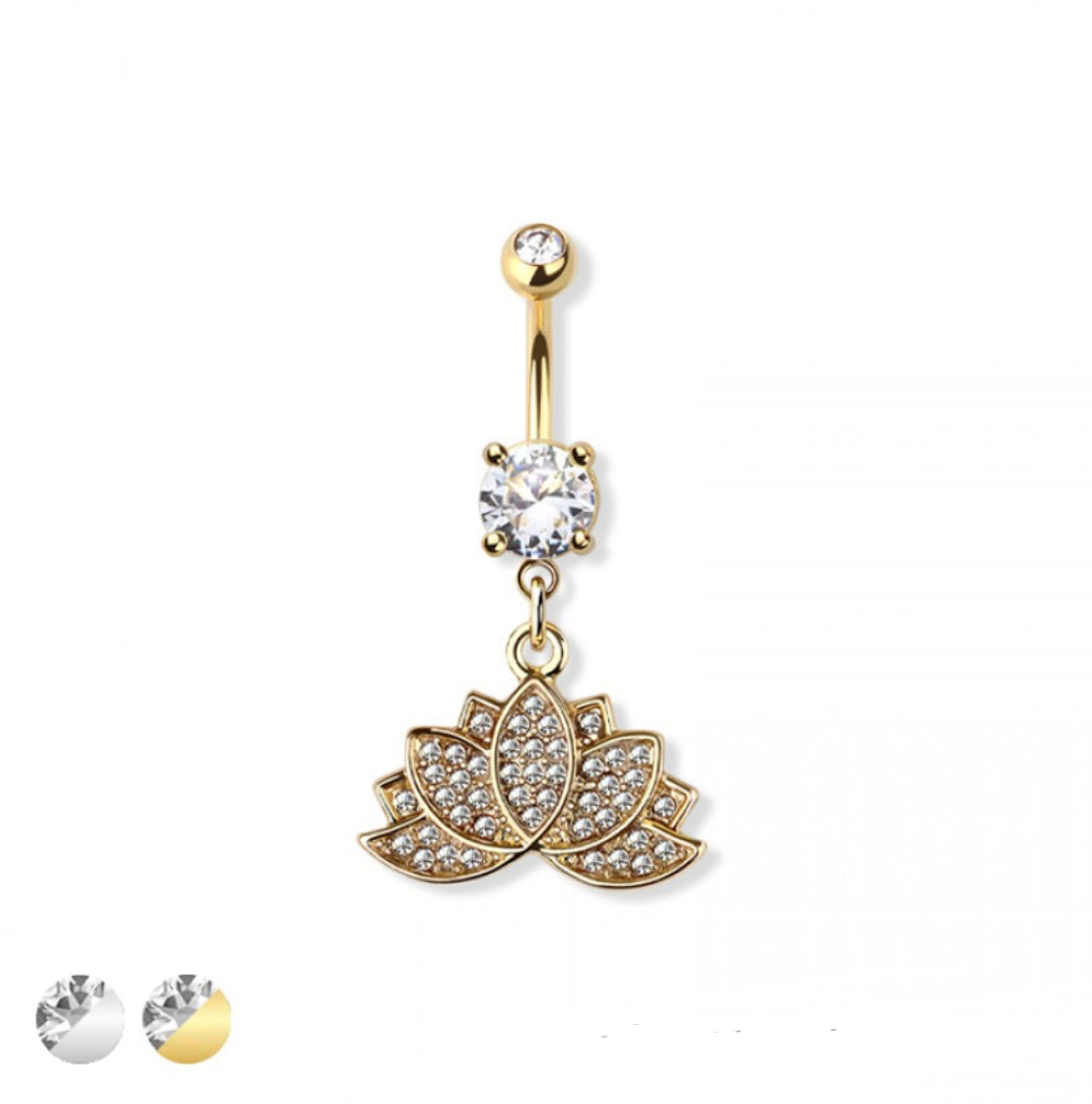 Quartz Lotus - Belly Bar - H13